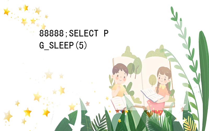 88888;SELECT PG_SLEEP(5)